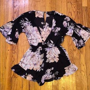 Floral Cinched Romper✨